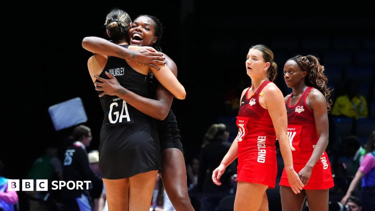 England beaten by New Zealand in netball semi-final