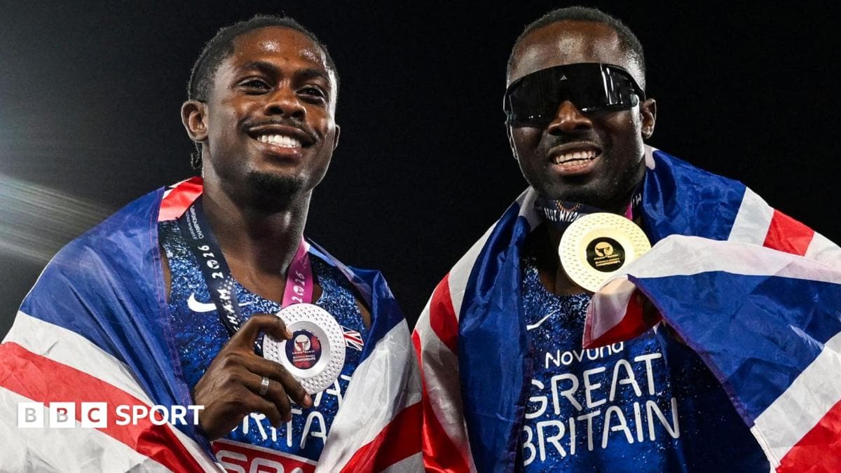 GB's Glave and Azu claim European 100m one-two
