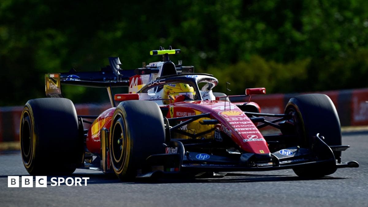 Hamilton fastest as new Aston Martin makes encouraging debut