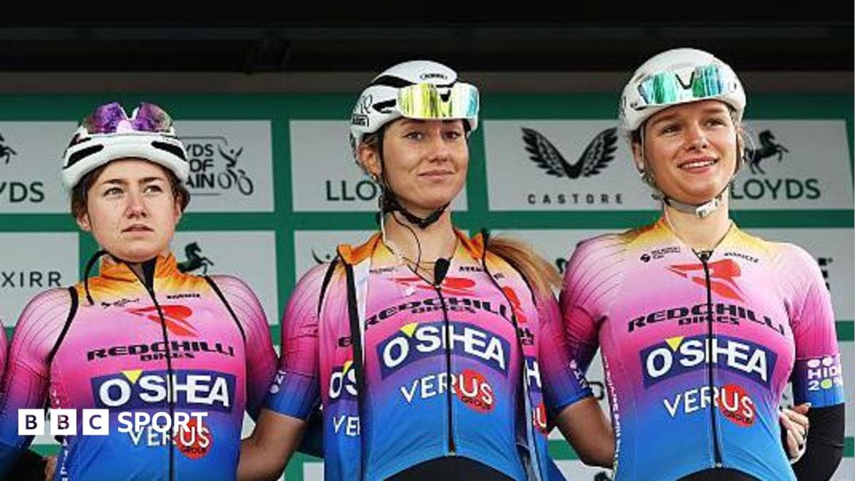 Rider 'nearly hit' by car on day one of Tour of Britain Women