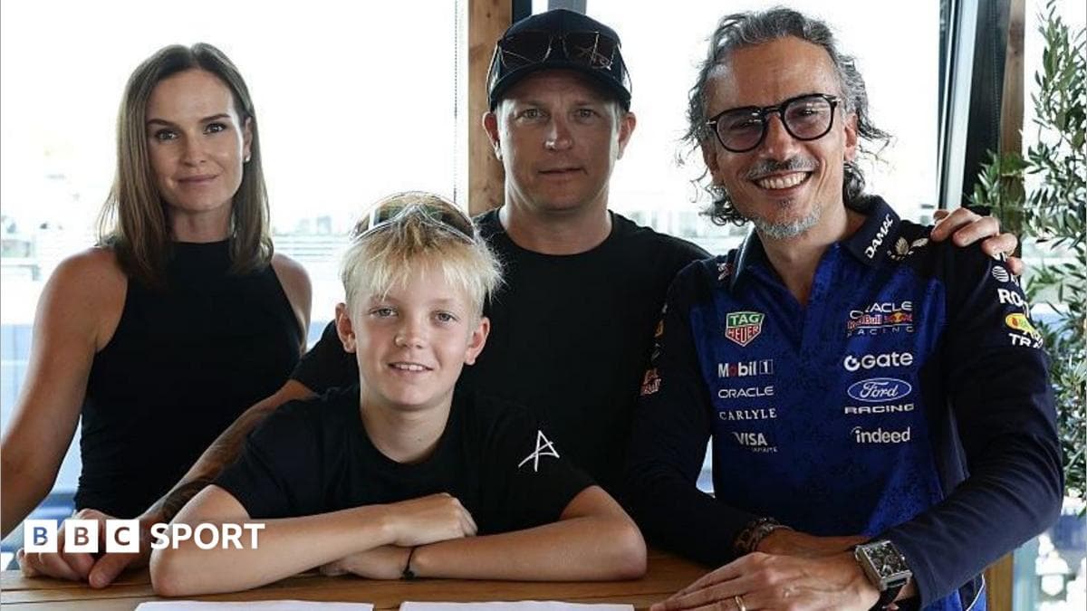 Kimi Raikkonen's son Robin, 11, signs for Red Bull