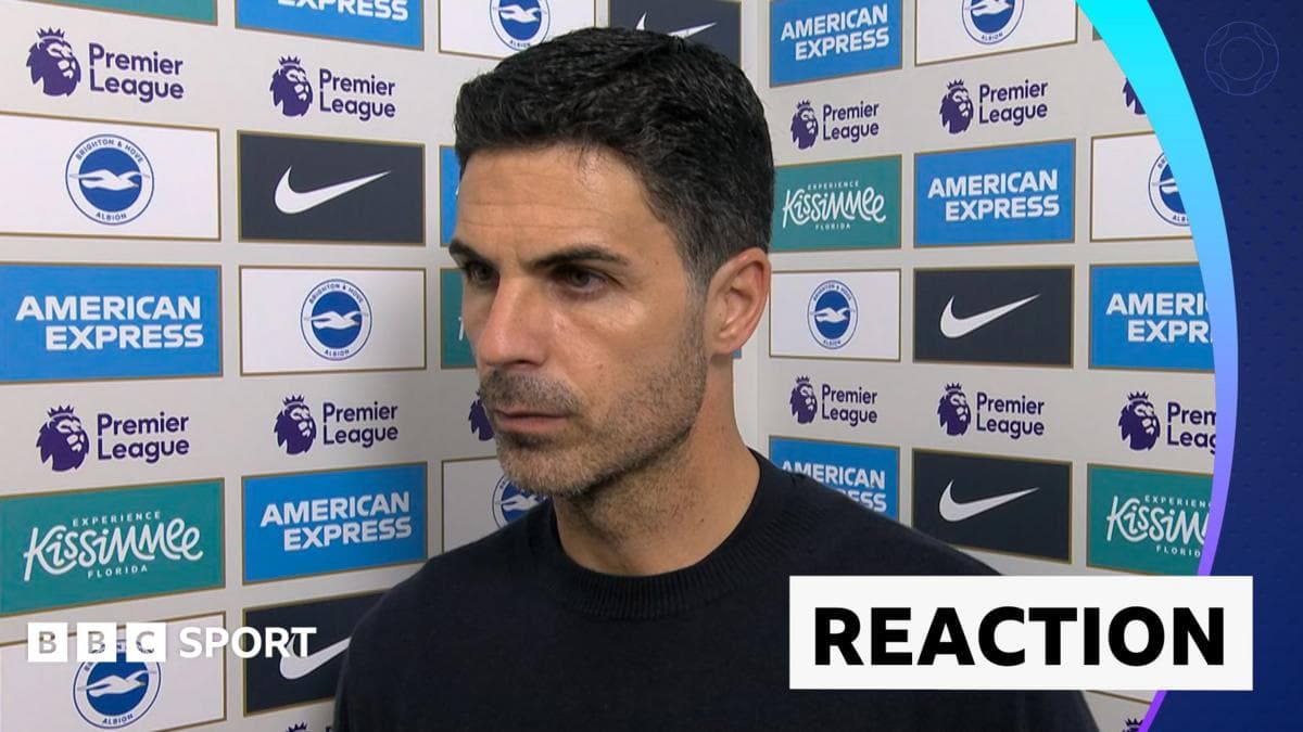 'It's a big lesson to learn' - Arteta on 'painful' Brighton defeat