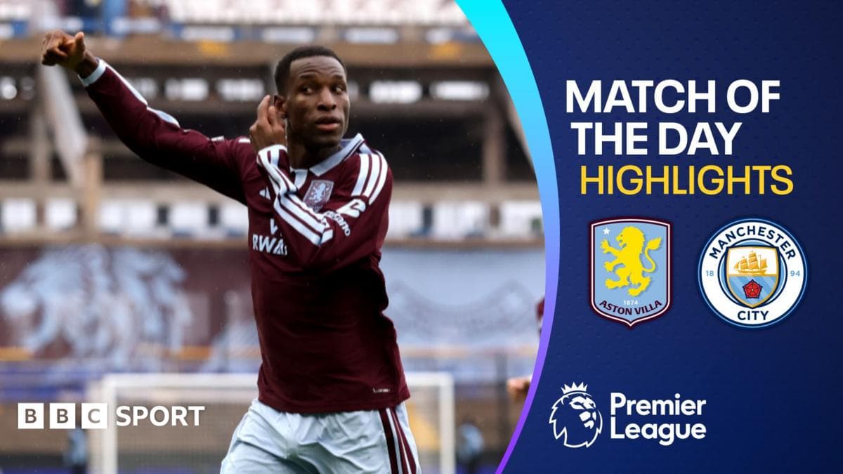 Jackson scores twice as Aston Villa end Man City's perfect start