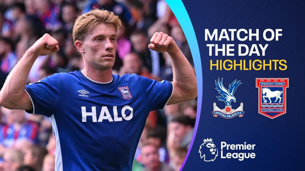 Flemming's late strike earns Ipswich win over 10-man Crystal Palace