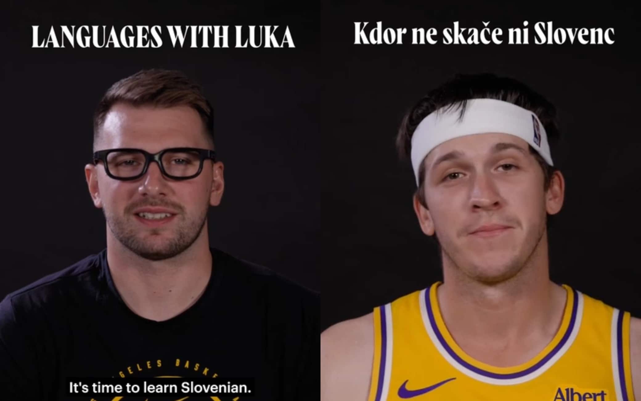 NBA, prove di intesa tra Doncic e Reaves: si inizia da una lezione di sloveno. VIDEO
