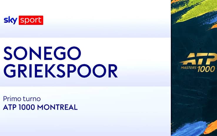 Sonego-Griekspoor: highlights Atp Montreal