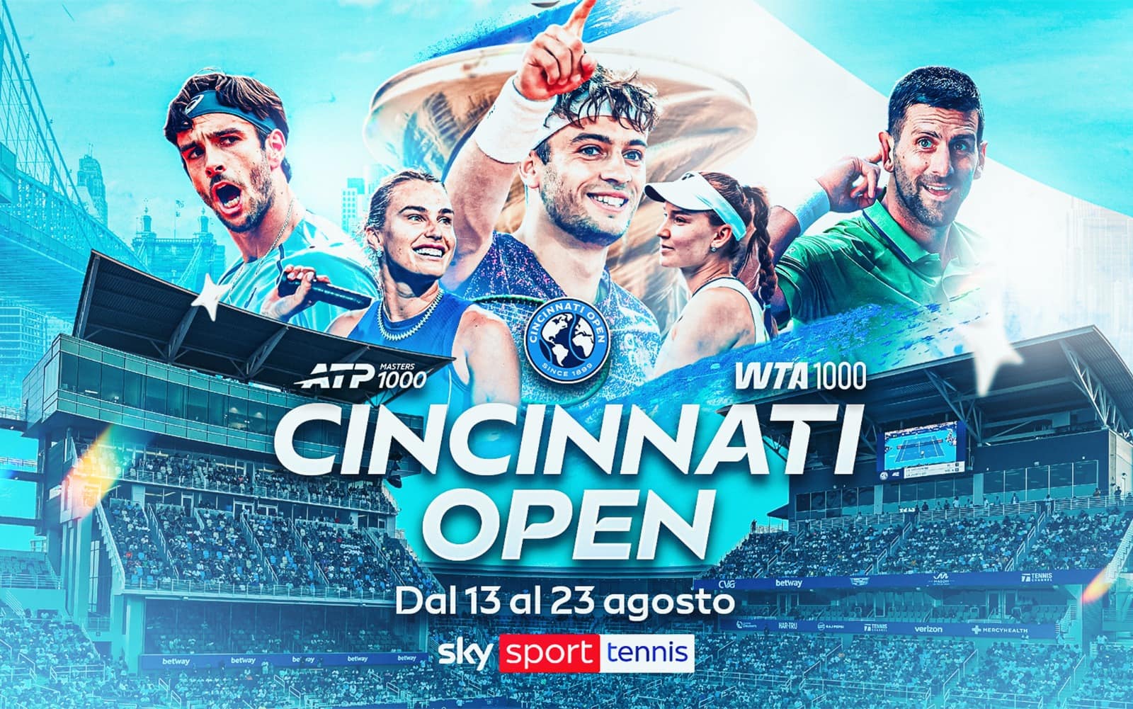 Atp Cincinnati, dove vedere il Masters 1000 in tv e streaming