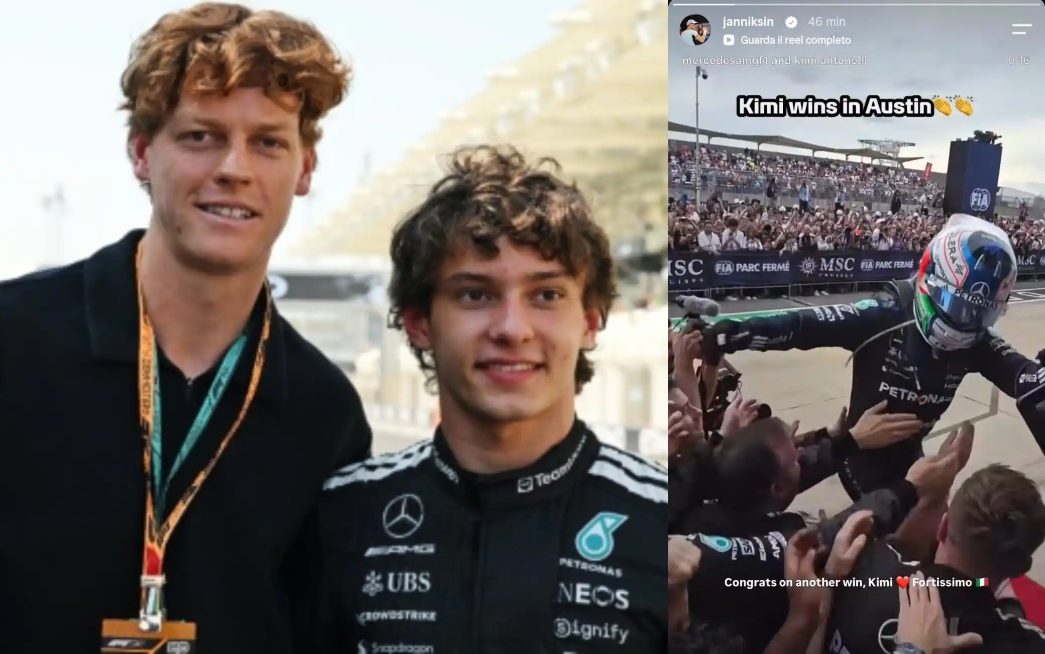 Sinner, la dedica social ad Antonelli dopo la vittoria ad Austin: "Fortissimo"