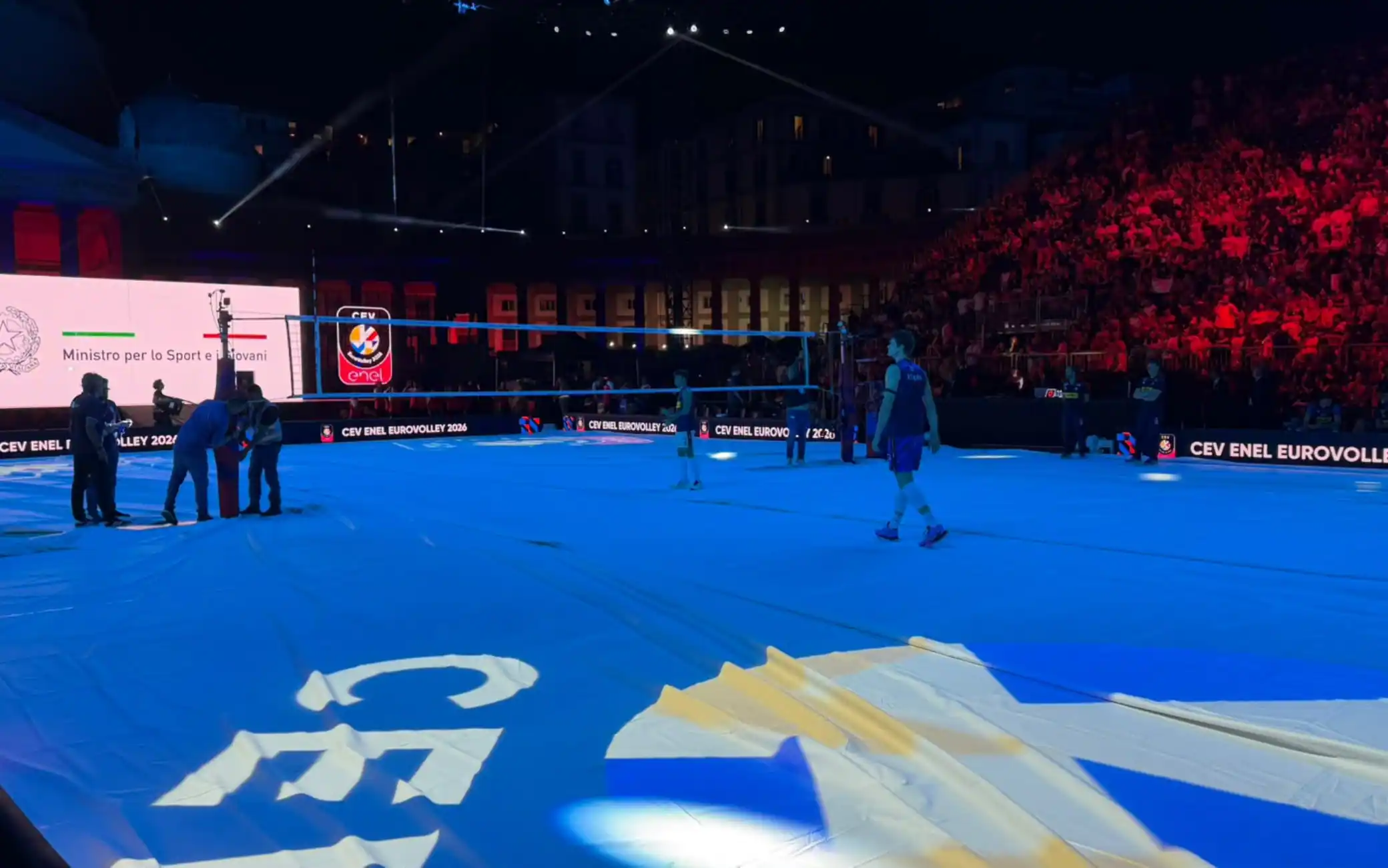 Europei volley, il meteo a Napoli per Italia-Svezia: tolti i teloni, non piove più