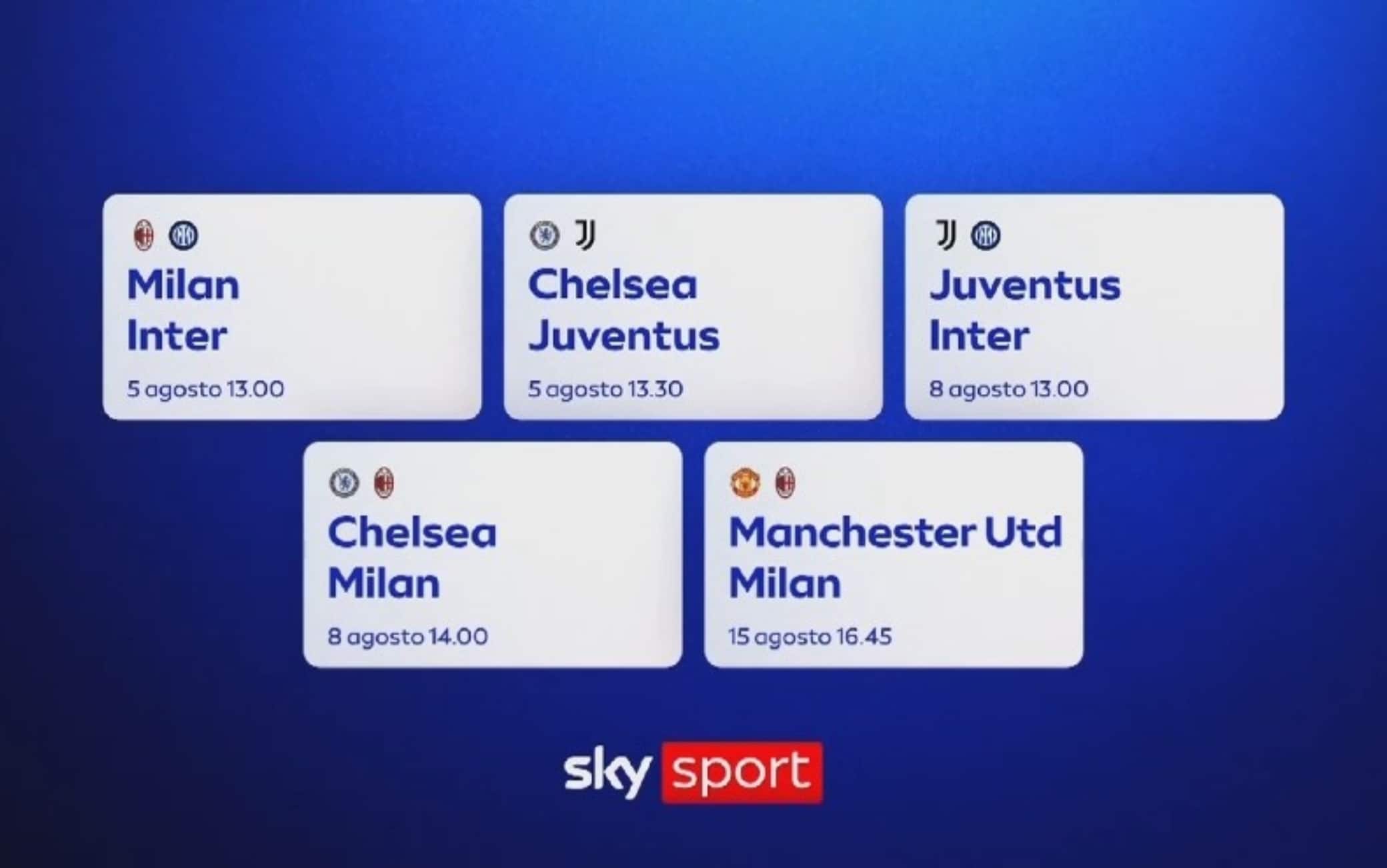 Serie A, le amichevoli da seguire su Sky ad agosto