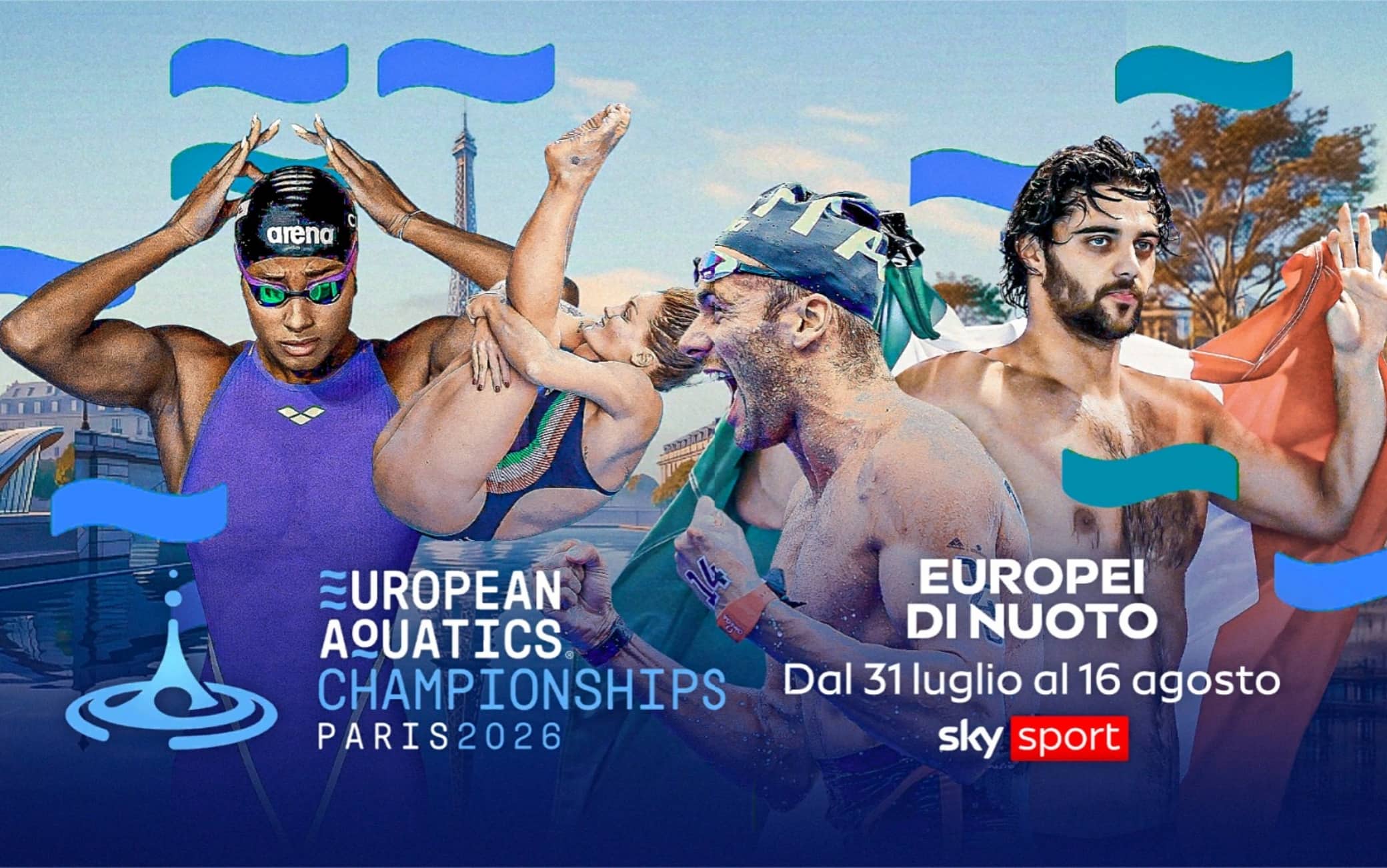 Europei 2026, oggi nuoto artistico e tuffi: i risultati in diretta live