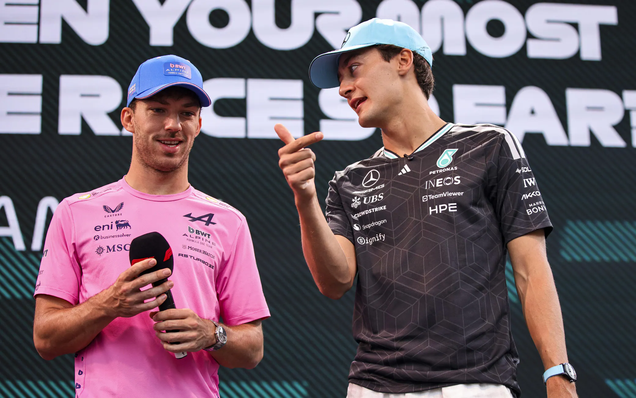 Russell dopo le qualifiche a Monza: "Bravo Gasly, mi aveva appena battuto a scacchi..."