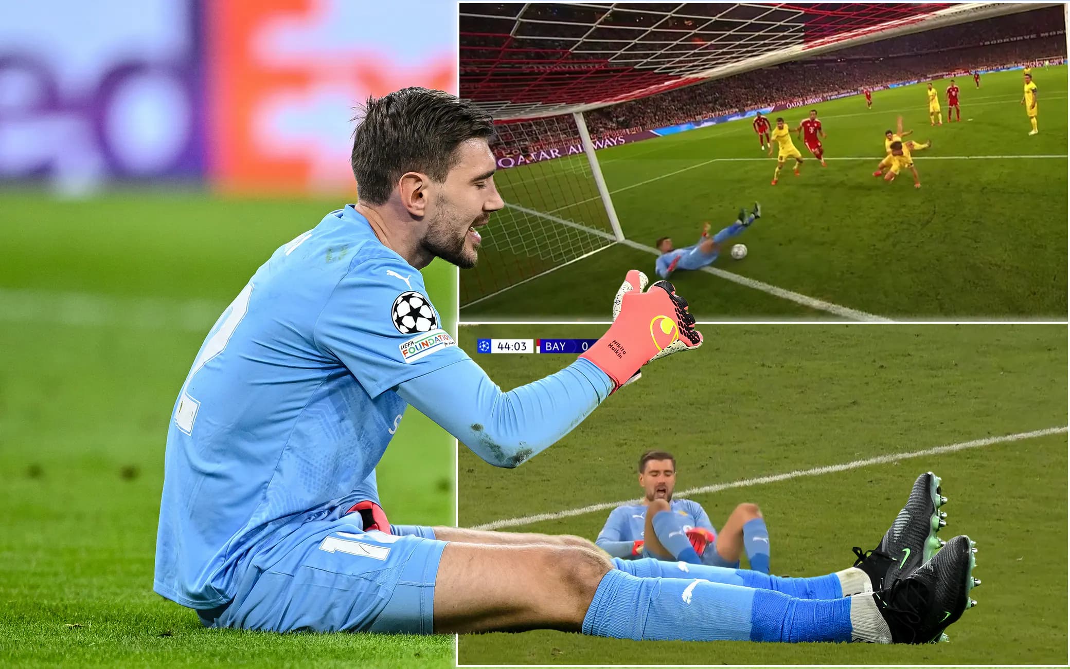 Bayern Monaco-Bodo: prima la parata eccezionale, poi Haikin si fa male. VIDEO