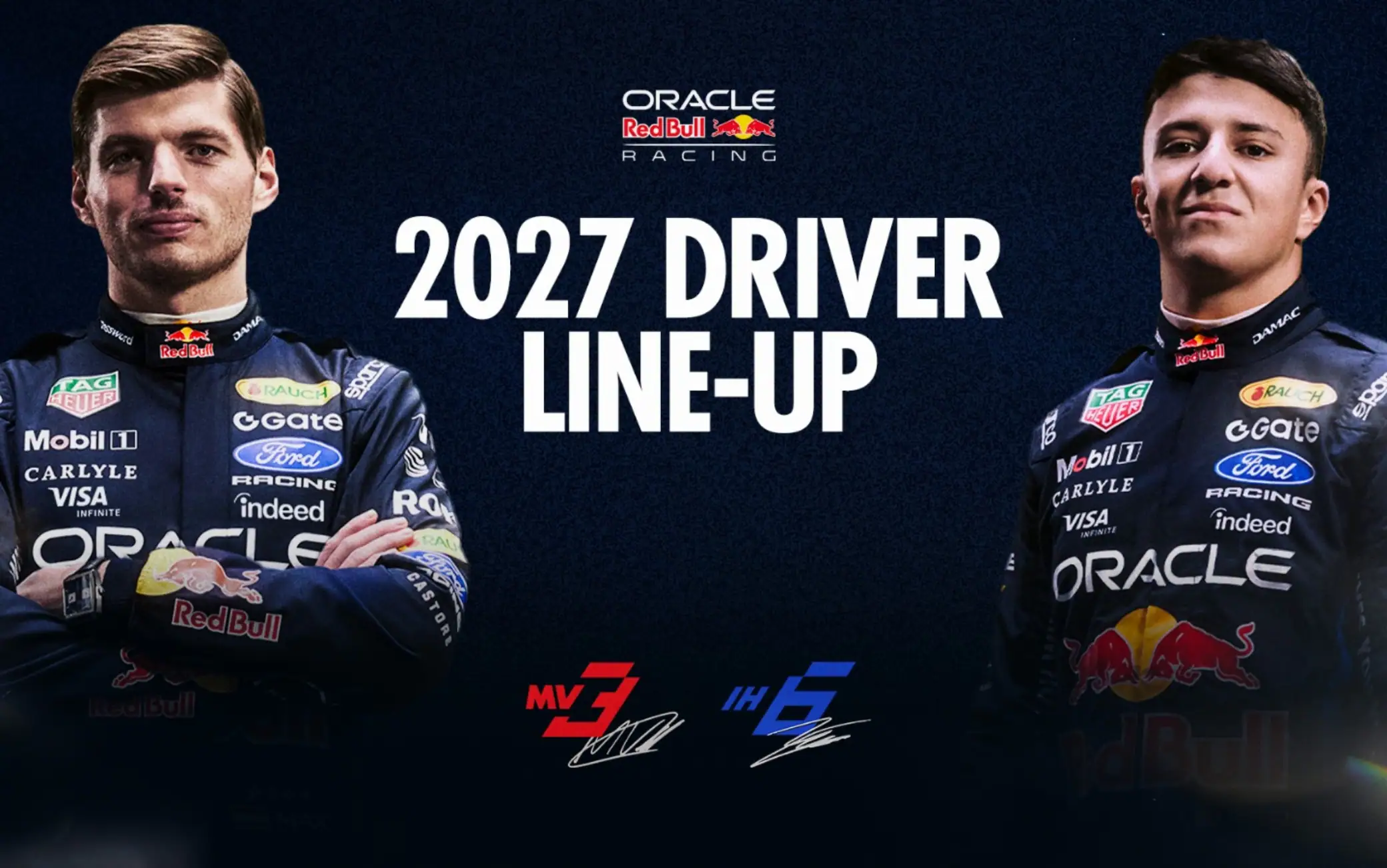 F1, piloti per il Mondiale 2027: rinnova Hadjar, Red Bull conferma line-up con Verstappen