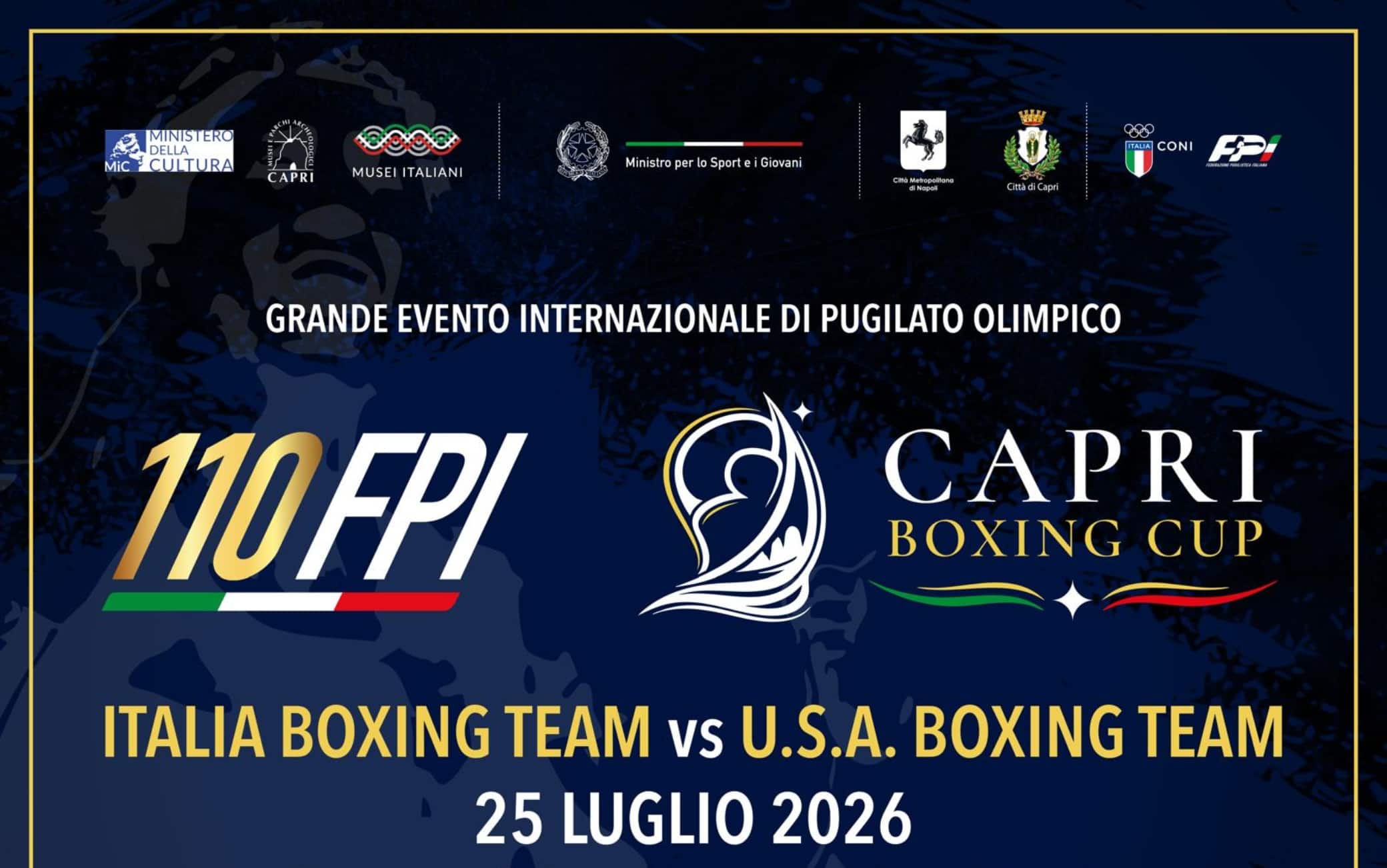 Capri Boxing Cup, sabato 25 luglio la sfida Italia-Usa