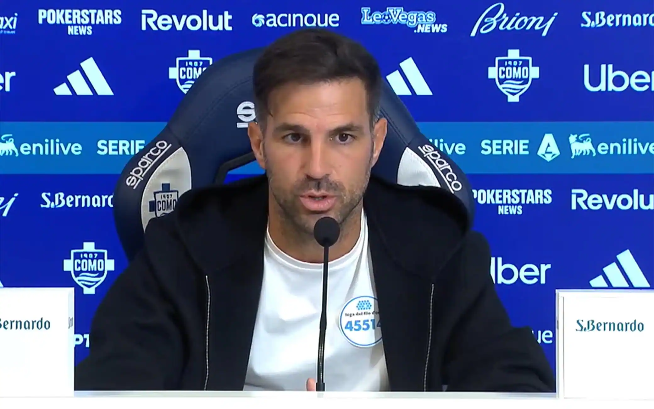 Como-Lipsia, la conferenza stampa di Fabregas LIVE