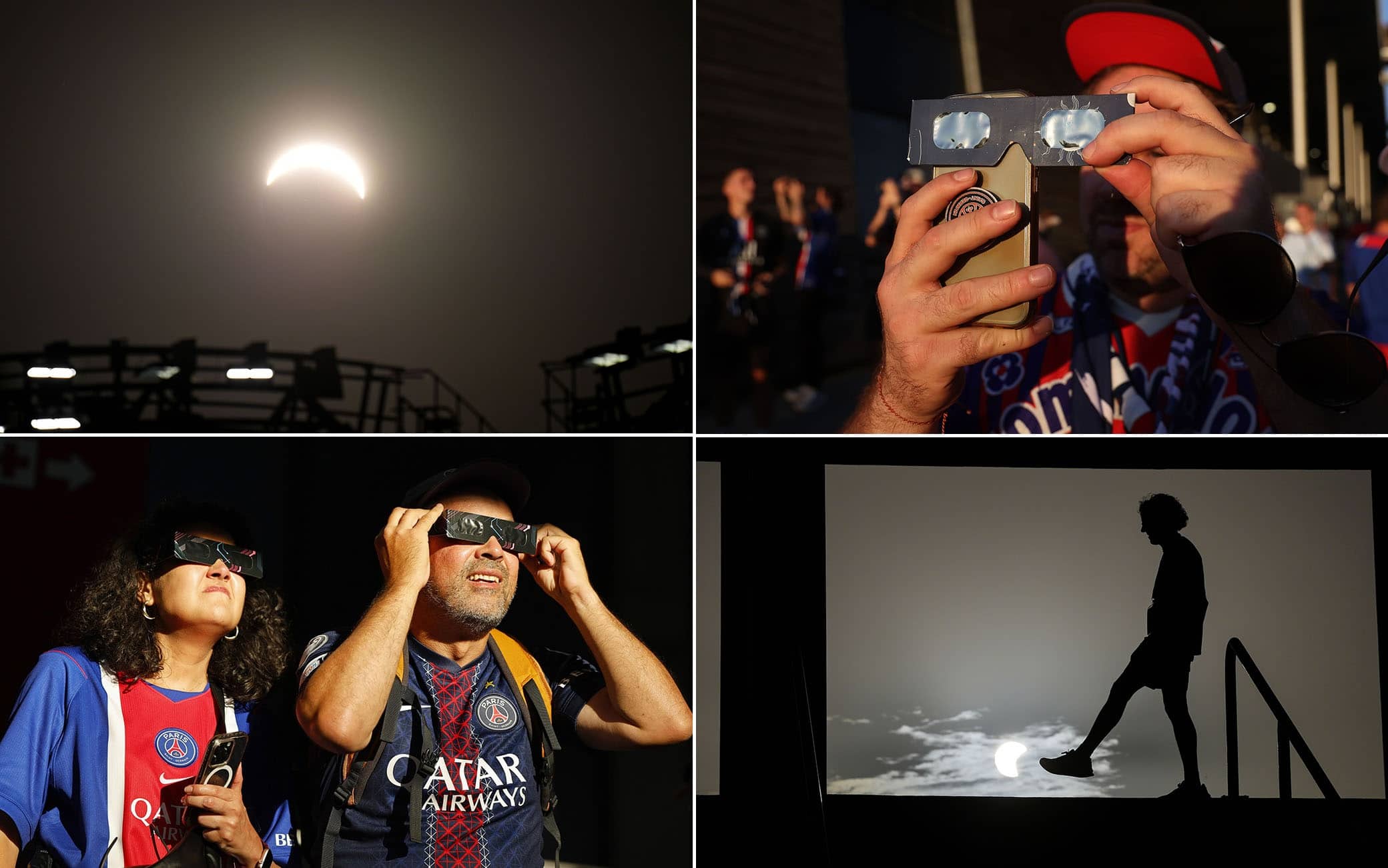 Eclissi solare allo stadio: lo spettacolo da Salisburgo alle amichevoli. FOTO