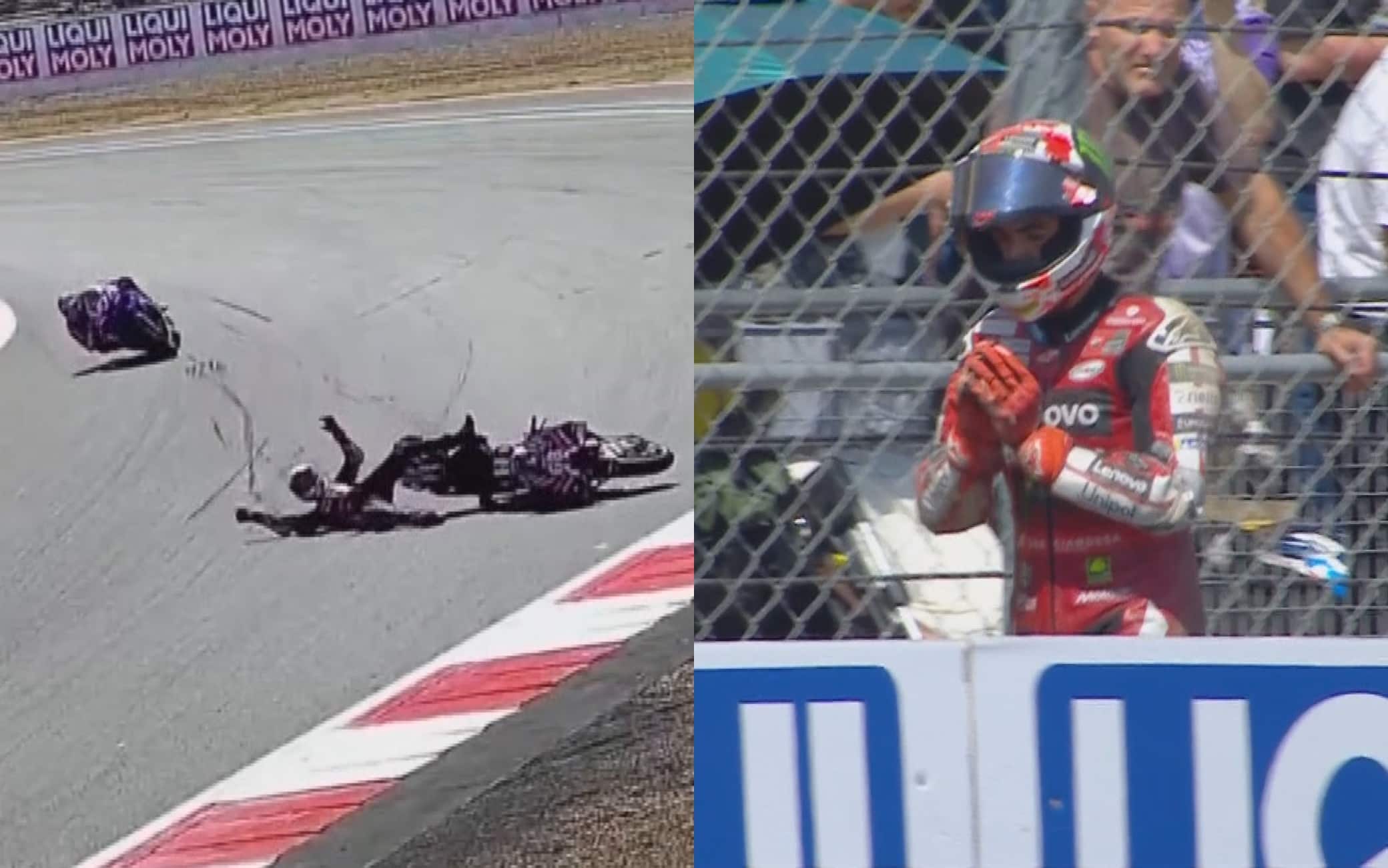Bagnaia, oggi caduta e ritiro nel GP Silverstone (Gran Bretagna). VIDEO
