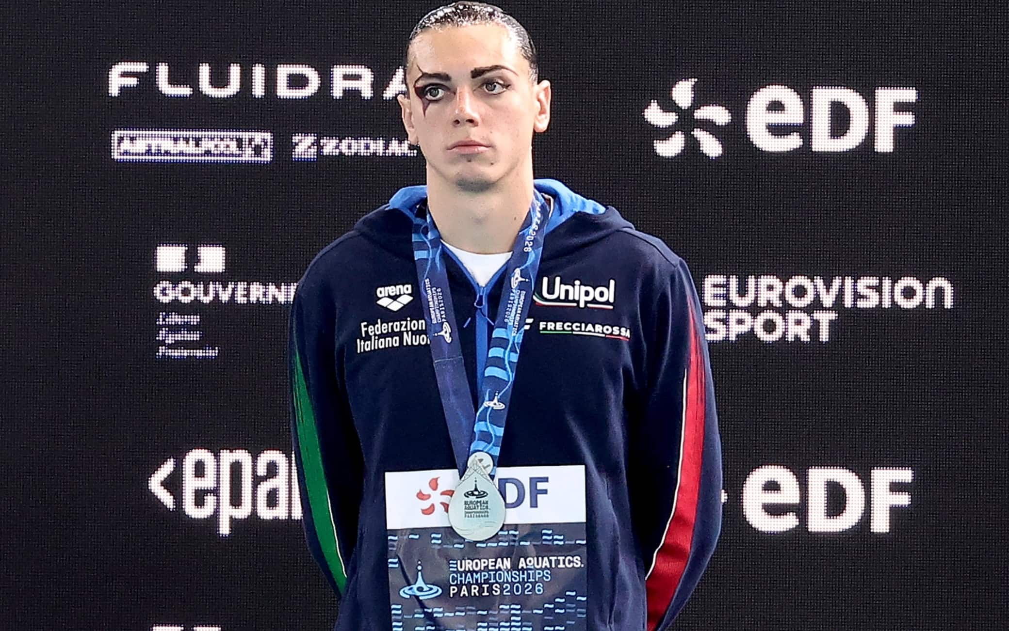 Europei, Filippo Pelati argento nel solo libero di nuoto artistico