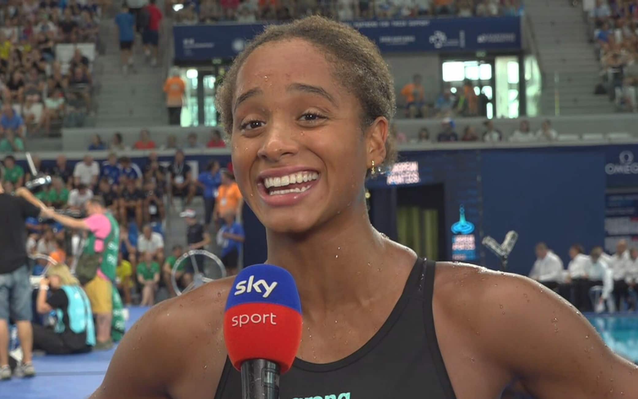 Sara Curtis dopo il bronzo agli Europei di nuoto: "Vale come un oro, ho dato tutto"