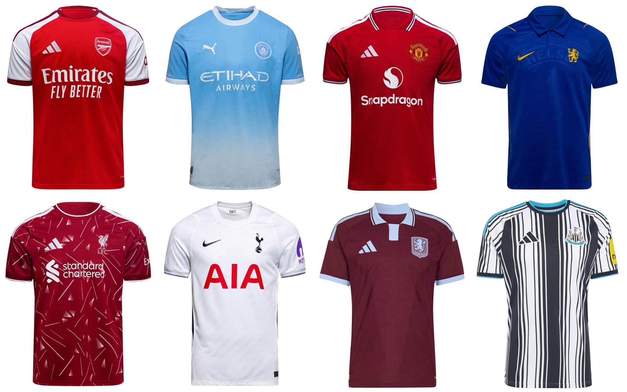 Premier League, le maglie ufficiali del campionato 2026/2027