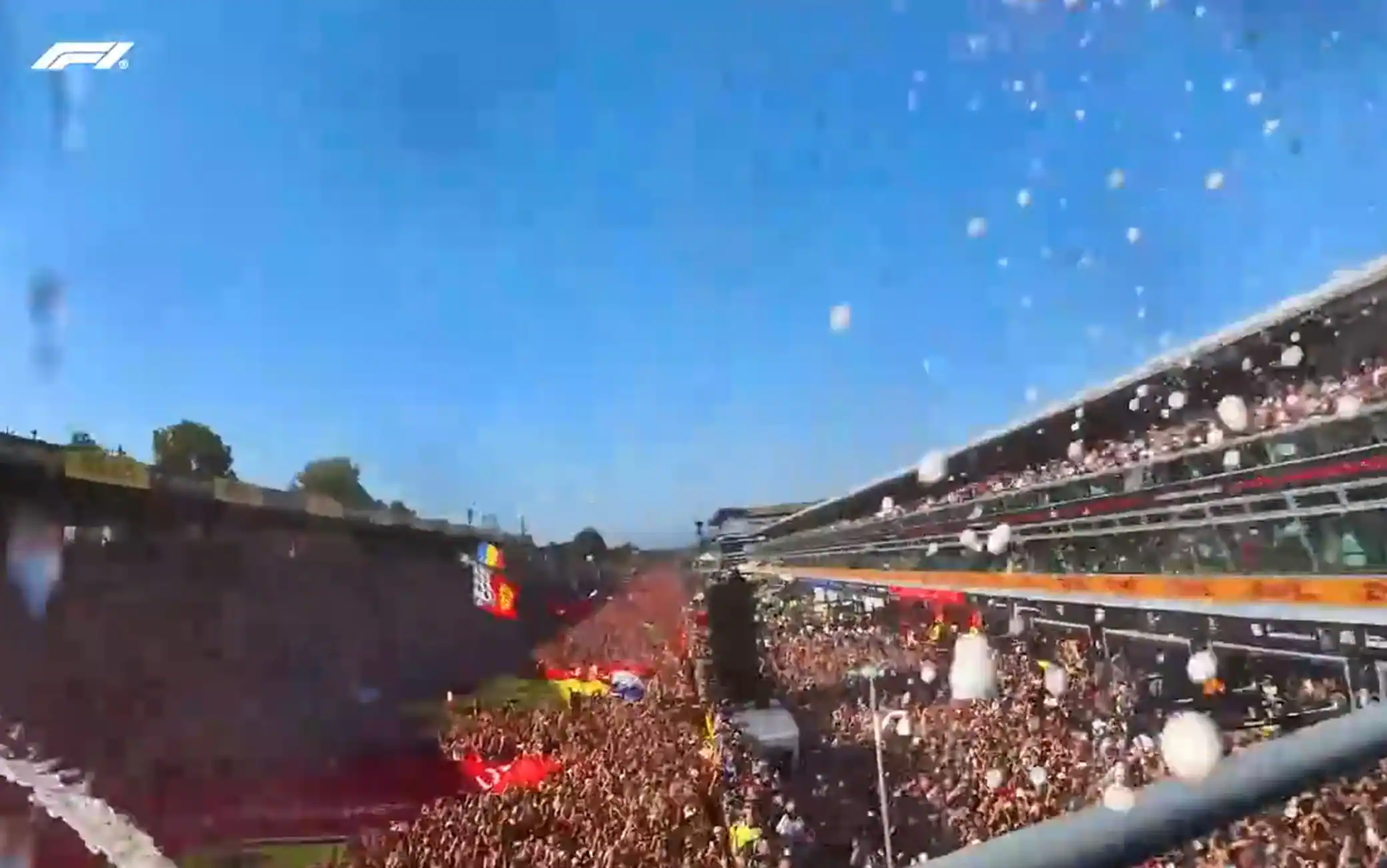 F1, GP Monza: il podio visto dagli occhi di Kimi Antonelli. VIDEO