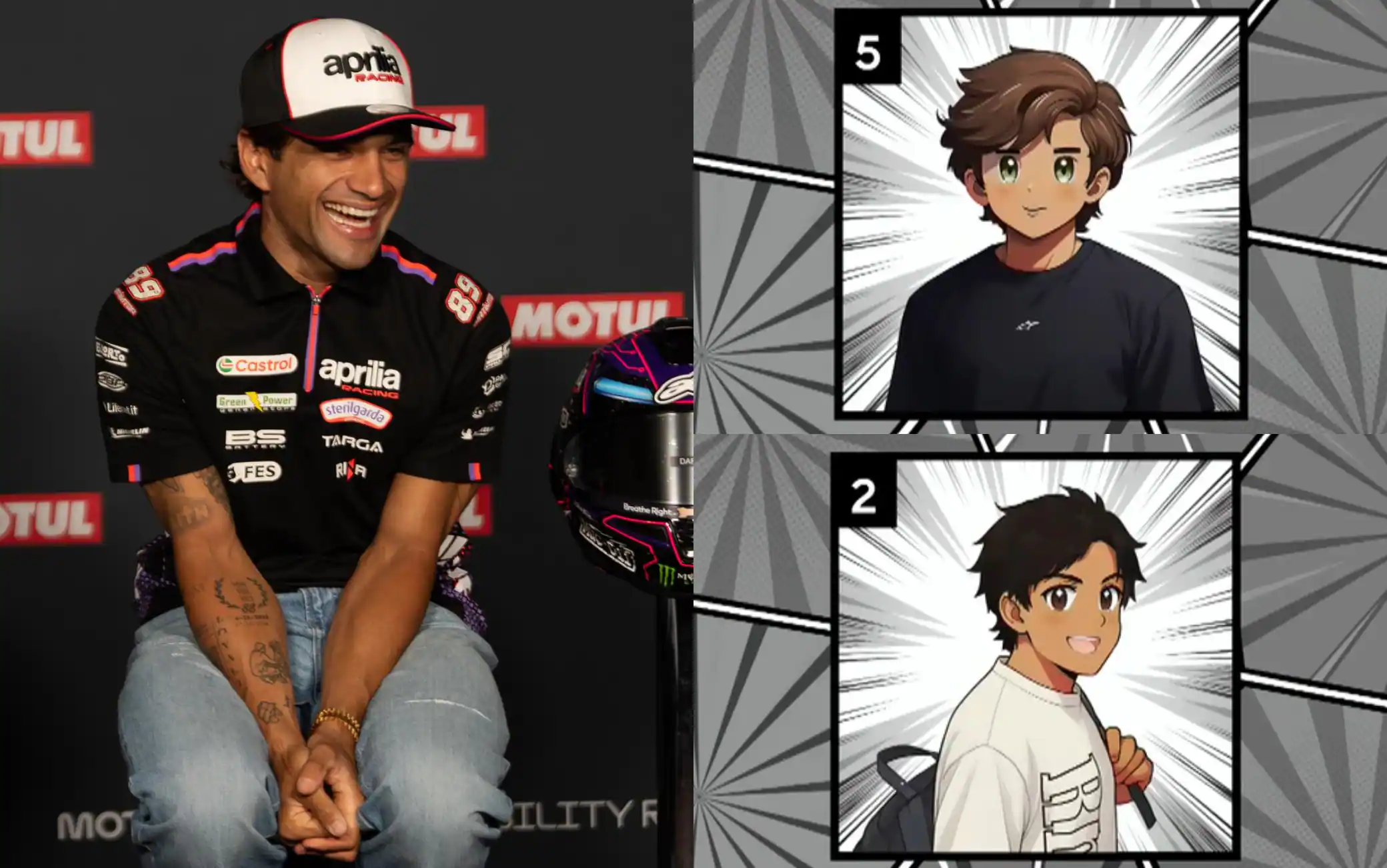 MotoGP in Giappone e i piloti diventano anime: il gioco prima di Motegi. FOTO-VIDEO