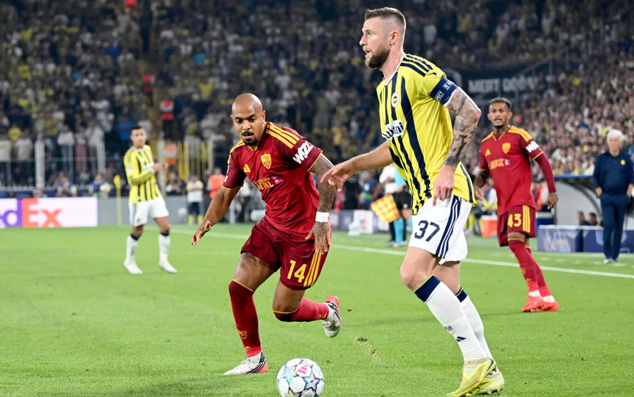 Fenerbahçe-Roma 1-1: video, gol e highlights
