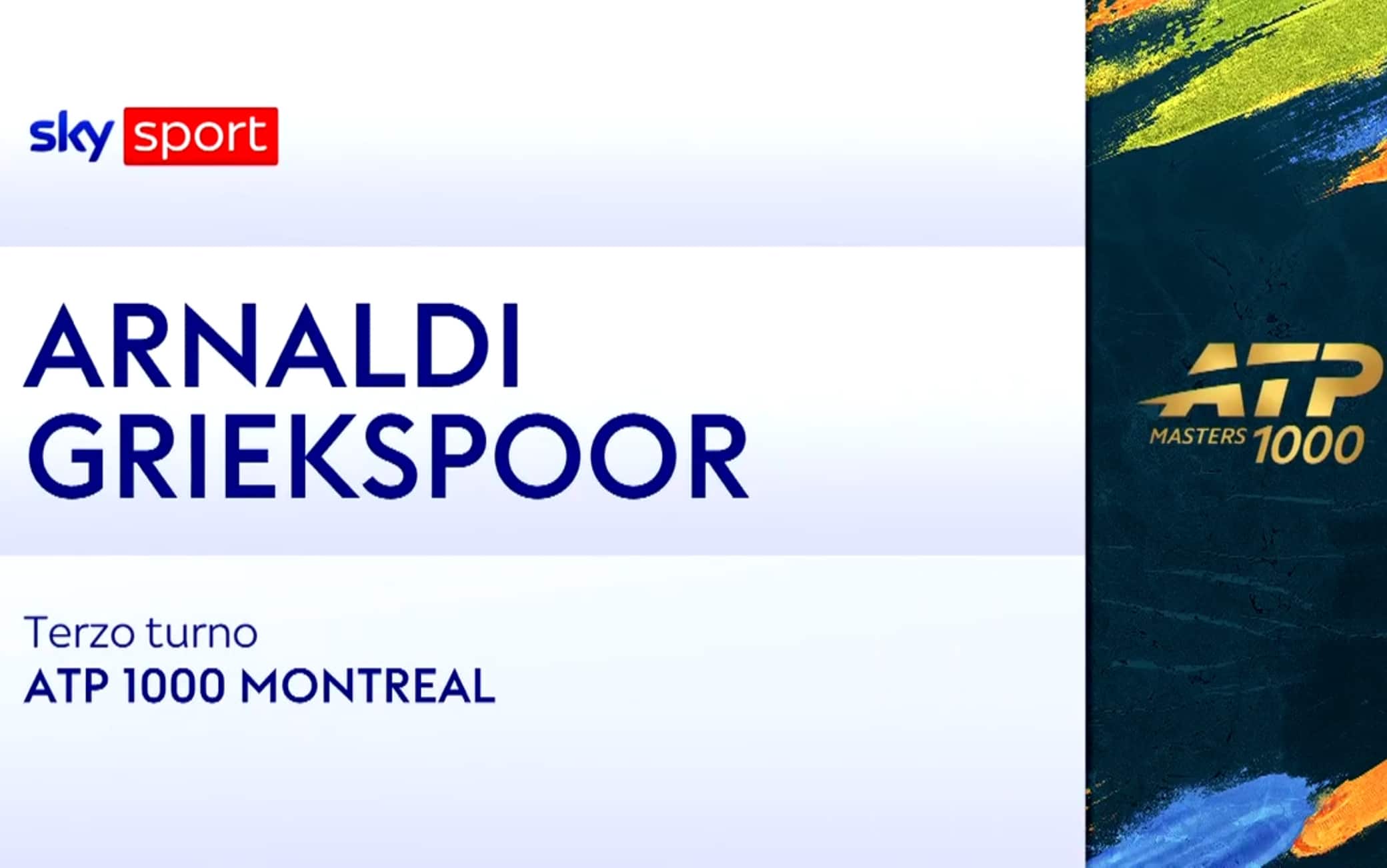 Arnaldi-Griekspoor: highlights Atp Montreal