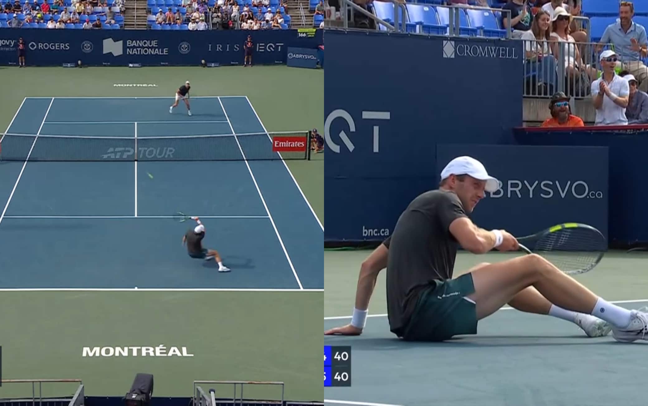 Van de Zandschulp show: fa punto da terra contro Hurkacz all'Atp Montreal. VIDEO
