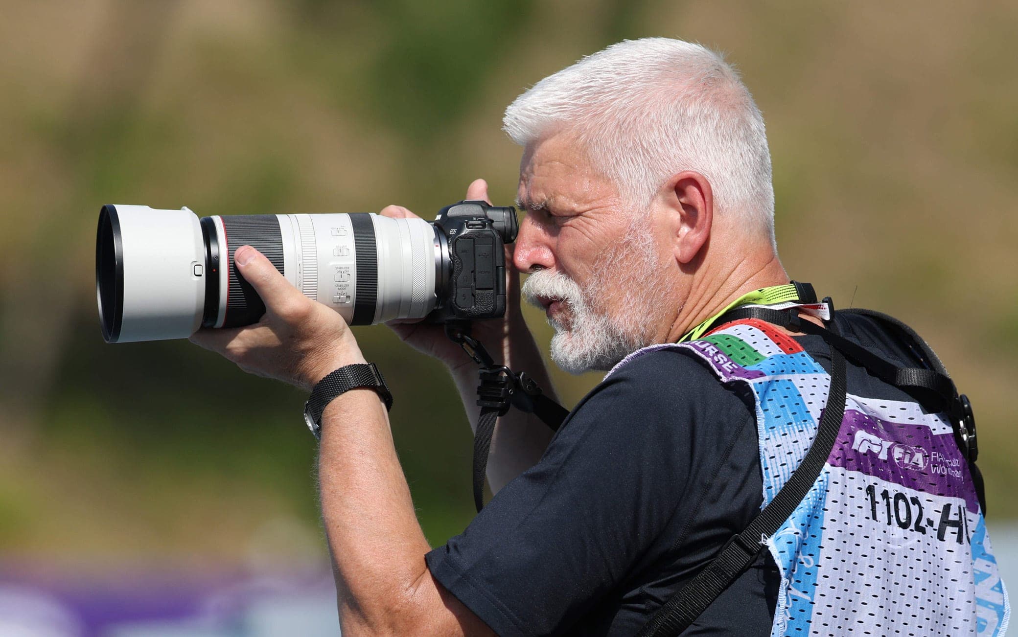 F1, il Presidente della Repubblica Ceca al GP d'Ungheria come... fotografo