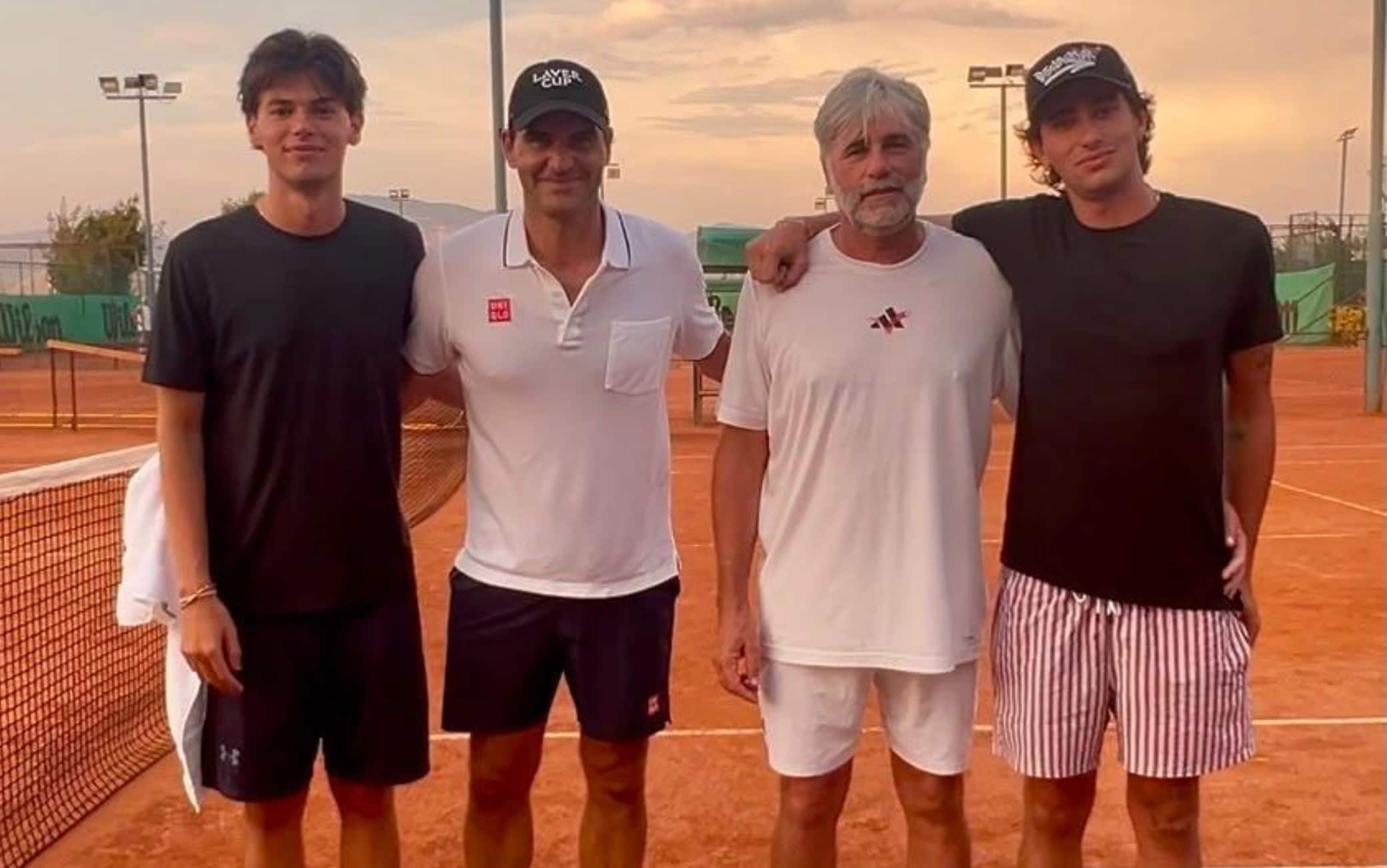 Roger Federer a sorpresa in Italia: allenamento al Circeo nel circolo di Zeppieri