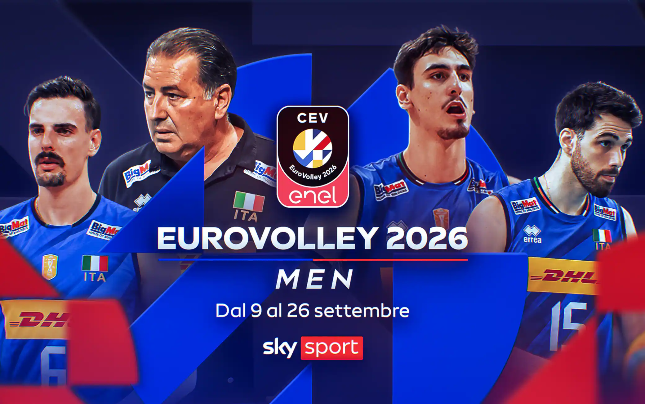 Europei di volley maschile, le partite dell'Italia su Sky e NOW: date e orari