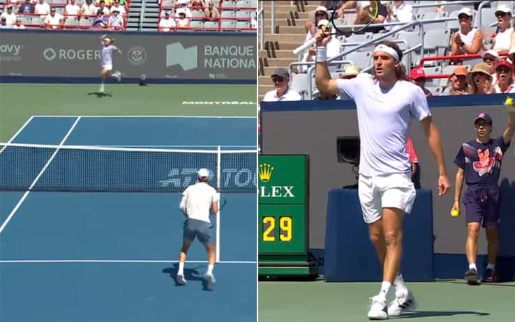 Tsitsipas-Damm, recuperi clamorosi e un dritto che esalta Montreal. VIDEO