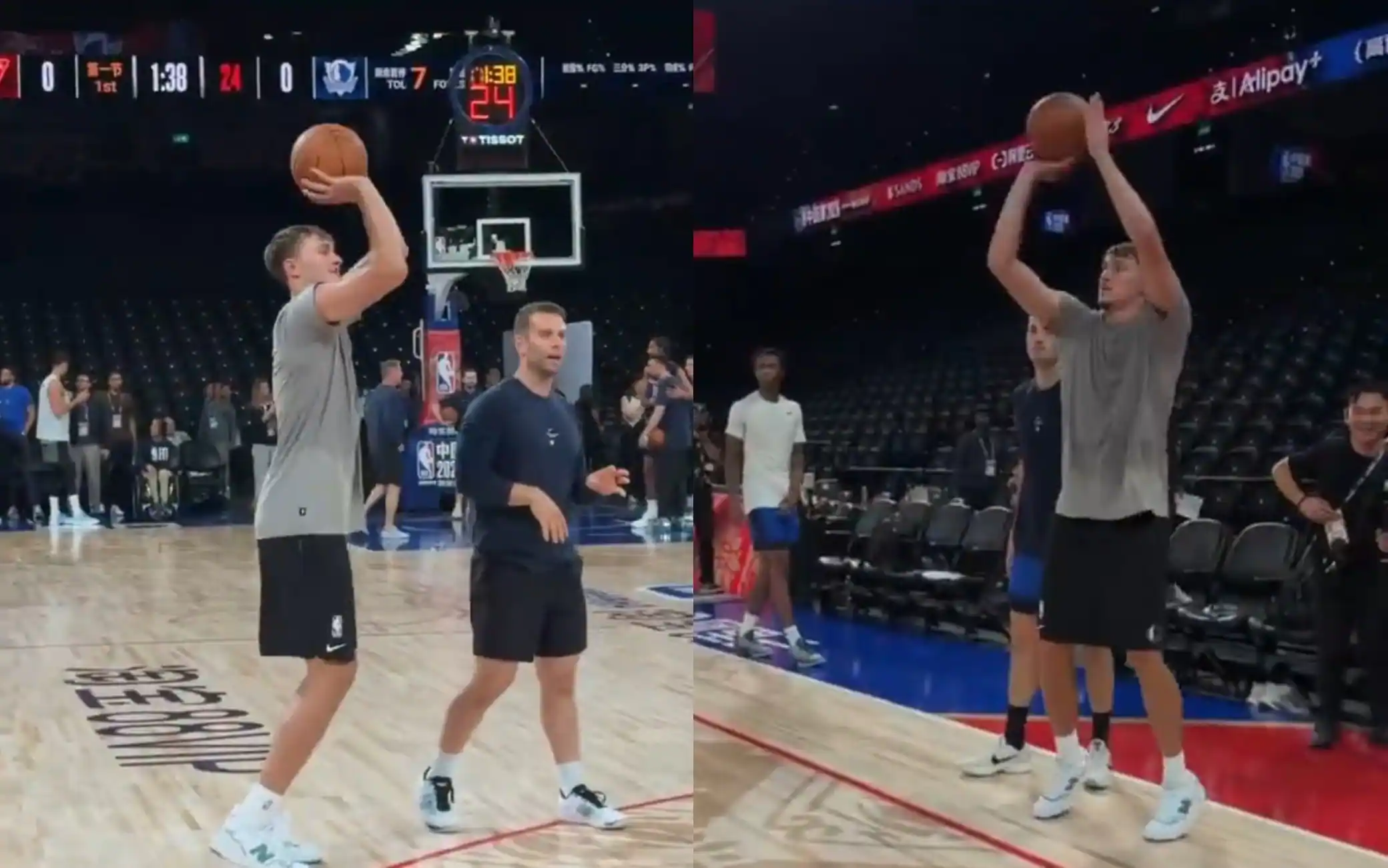 NBA, non sbaglia una tripla in allenamento: a Macao è Cooper Flagg show. VIDEO