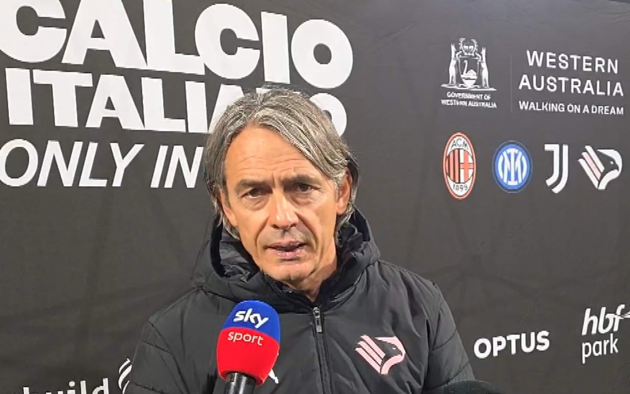 Filippo Inzaghi: "Soddisfatto del Palermo, mostrato personalità anche con la Juve". VIDEO