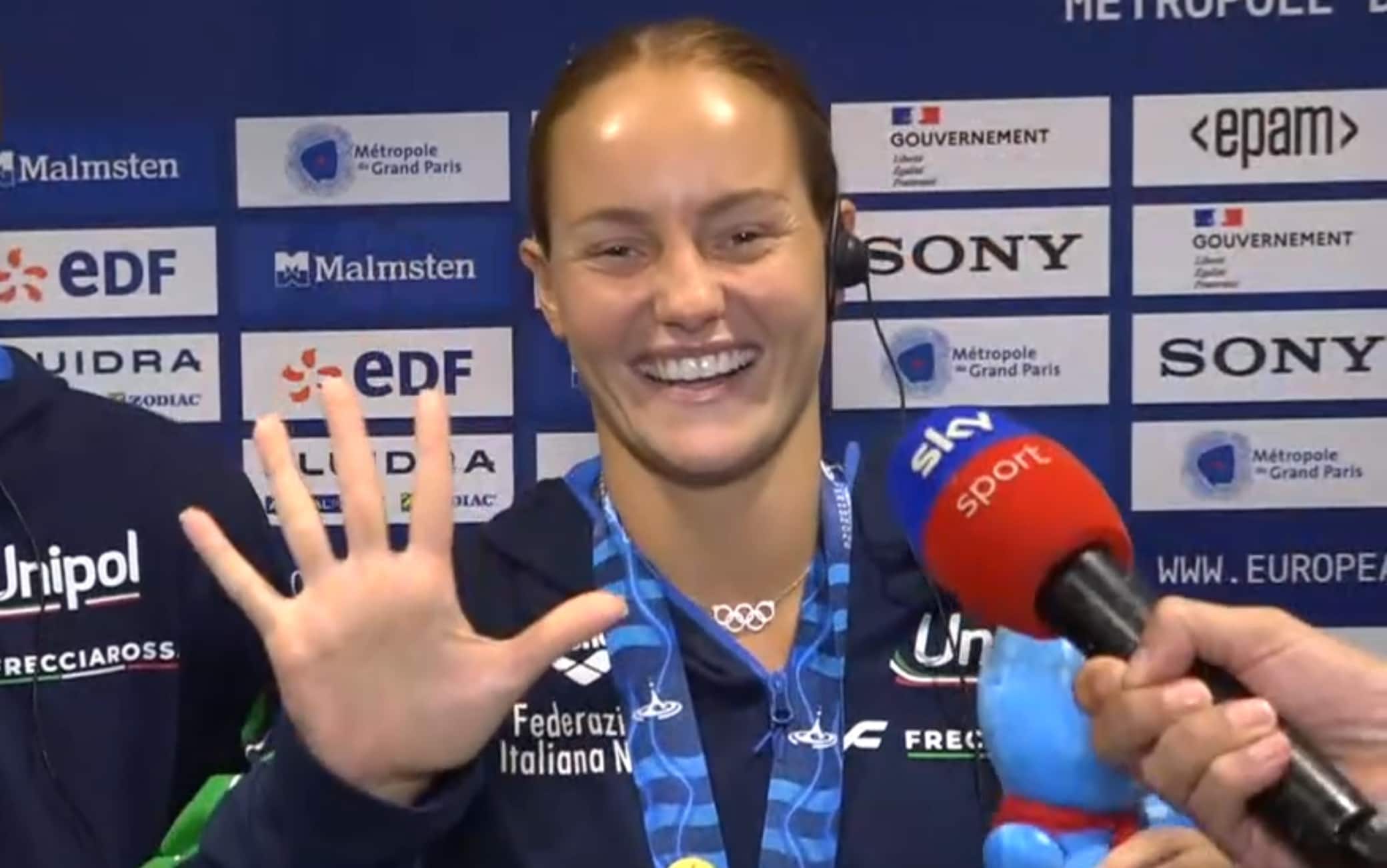 Pellacani dopo i 5 ori agli Europei di nuoto: "Non vedo l'ora di gareggiare ai Mondiali"