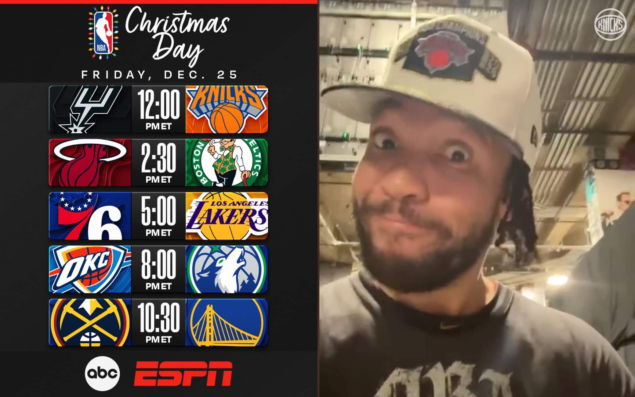 NBA, a Natale arriva la rivincita delle Finals e i Knicks trollano subito San Antonio