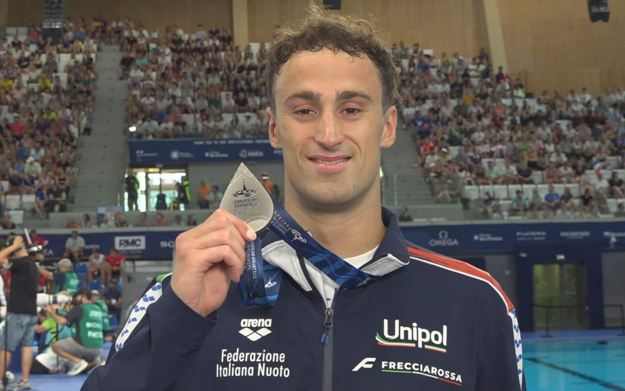 Alberto Razzetti vince l'argento agli Europei di nuoto: "Medaglia importantissima"