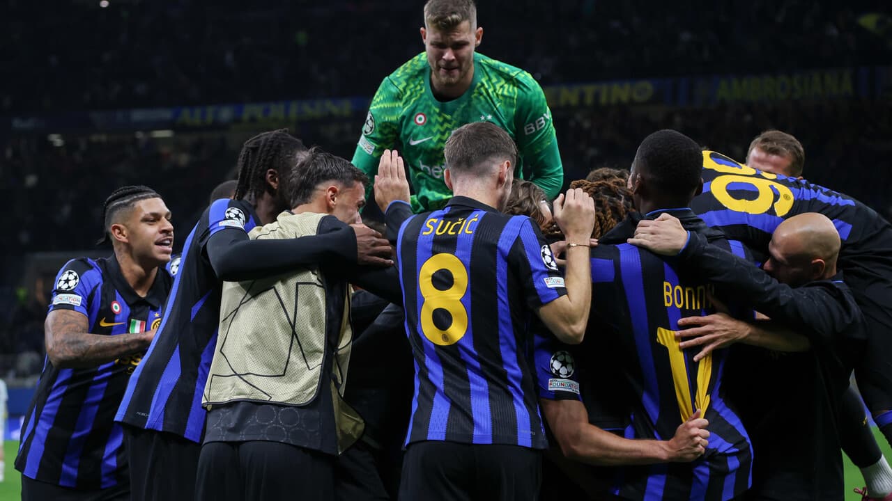 Champions: prima vittoria Inter, in dieci è 1-0 allo Shakhtar