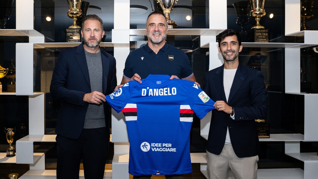 Sampdoria: D'Angelo è il nuovo allenatore blucerchiato