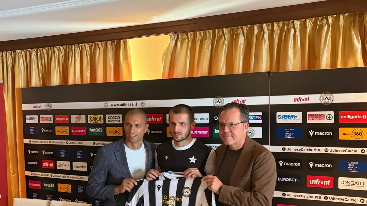 L'Udinese presenta i nuovi acquisti Vojvoda, Gomez e Chakvetadze