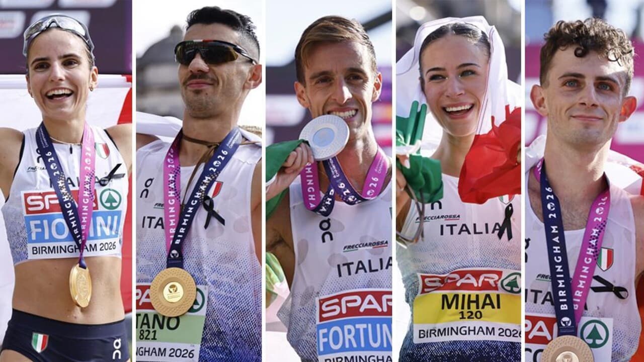 Europei di atletica: Massimo Stano e Sofia Fiorini oro nella maratona di marcia