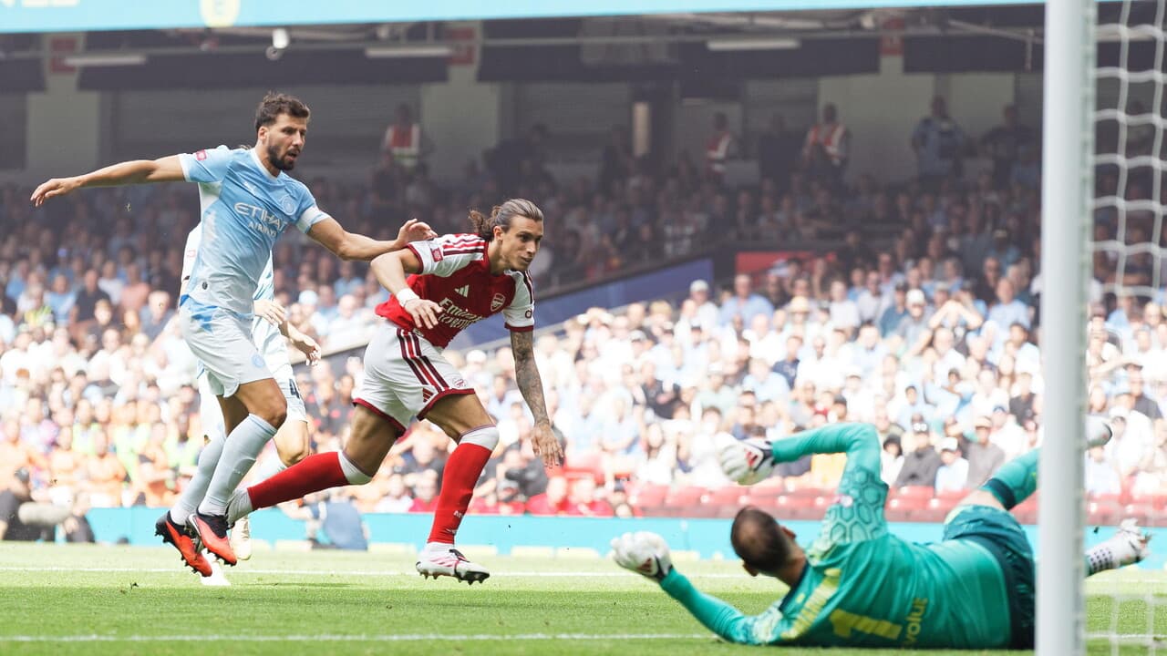 Calafiori apre le danze, Arsenal batte City 3-0 nel Community Shield