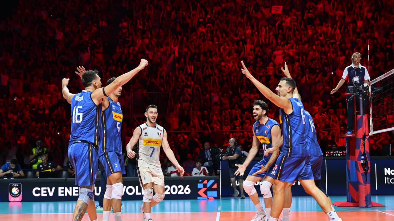 Pallavolo: Europei; Italia-Grecia 3-0