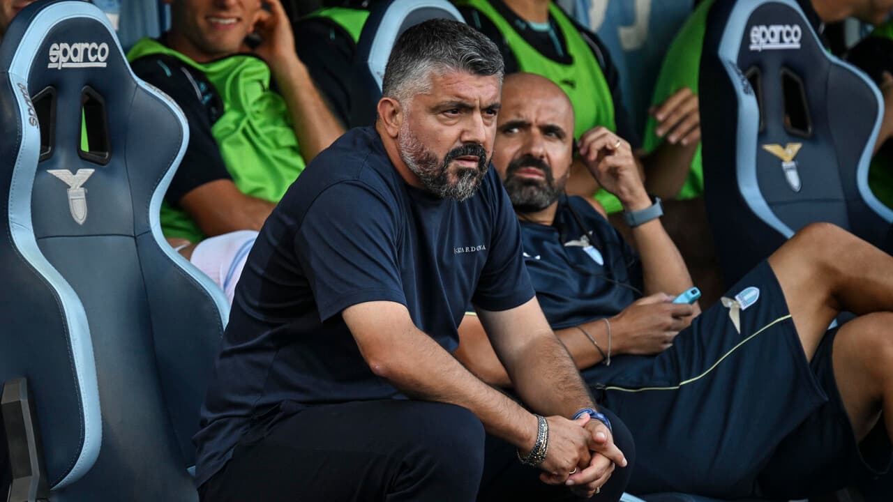 Gattuso 'bene un punto, ma non diciamo che l'Europa è obiettivo della Lazio'