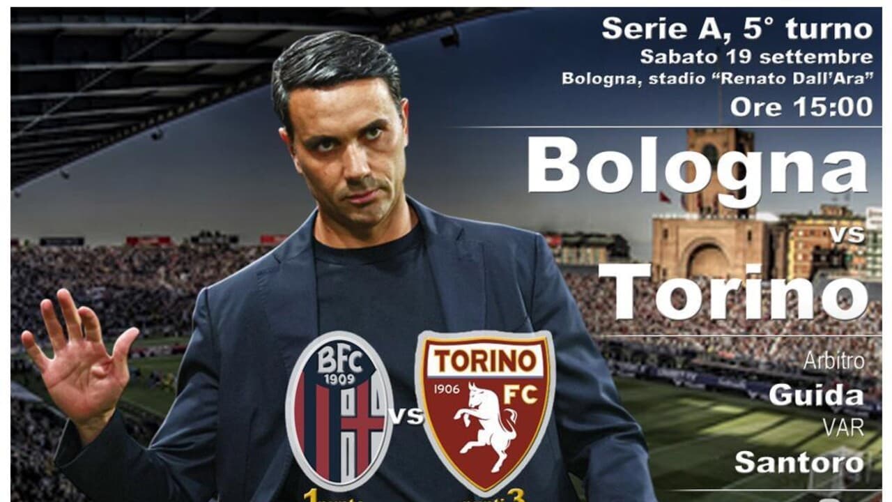 Serie A: Bologna-Torino in campo sabato alle 15 DIRETTA
