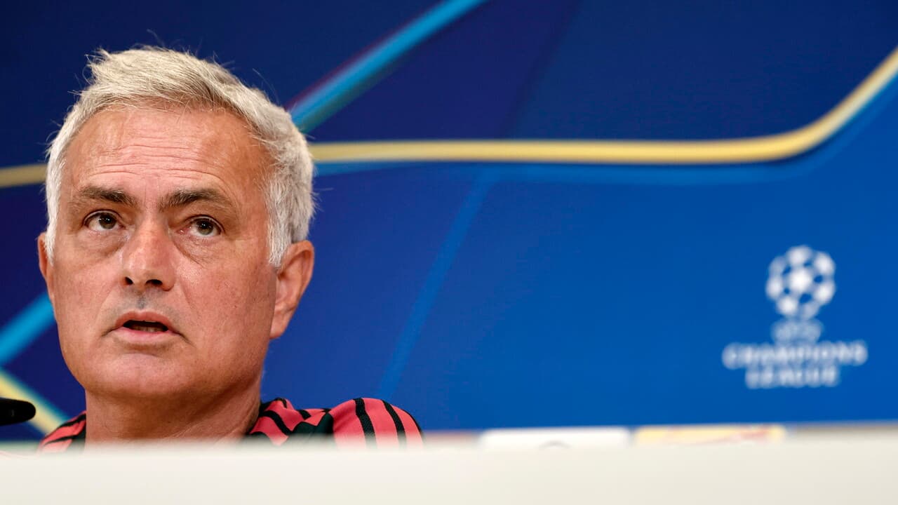 Champions: Mourinho ironico 'gli assenti? Forse l'algoritmo parlava italiano'